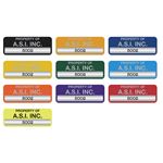 Custom Anodized Aluminum Control Tags -  3/4 x 2